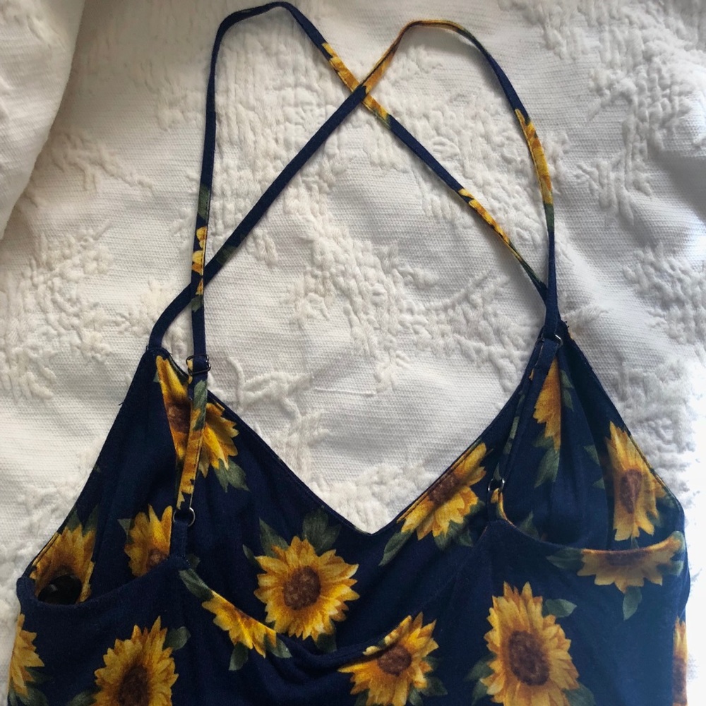 Sunflower Dress (Navy)
